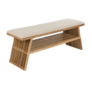   Modern furniture - Cotton Seat Teak Bench - www.oroa.com | Oroa.com