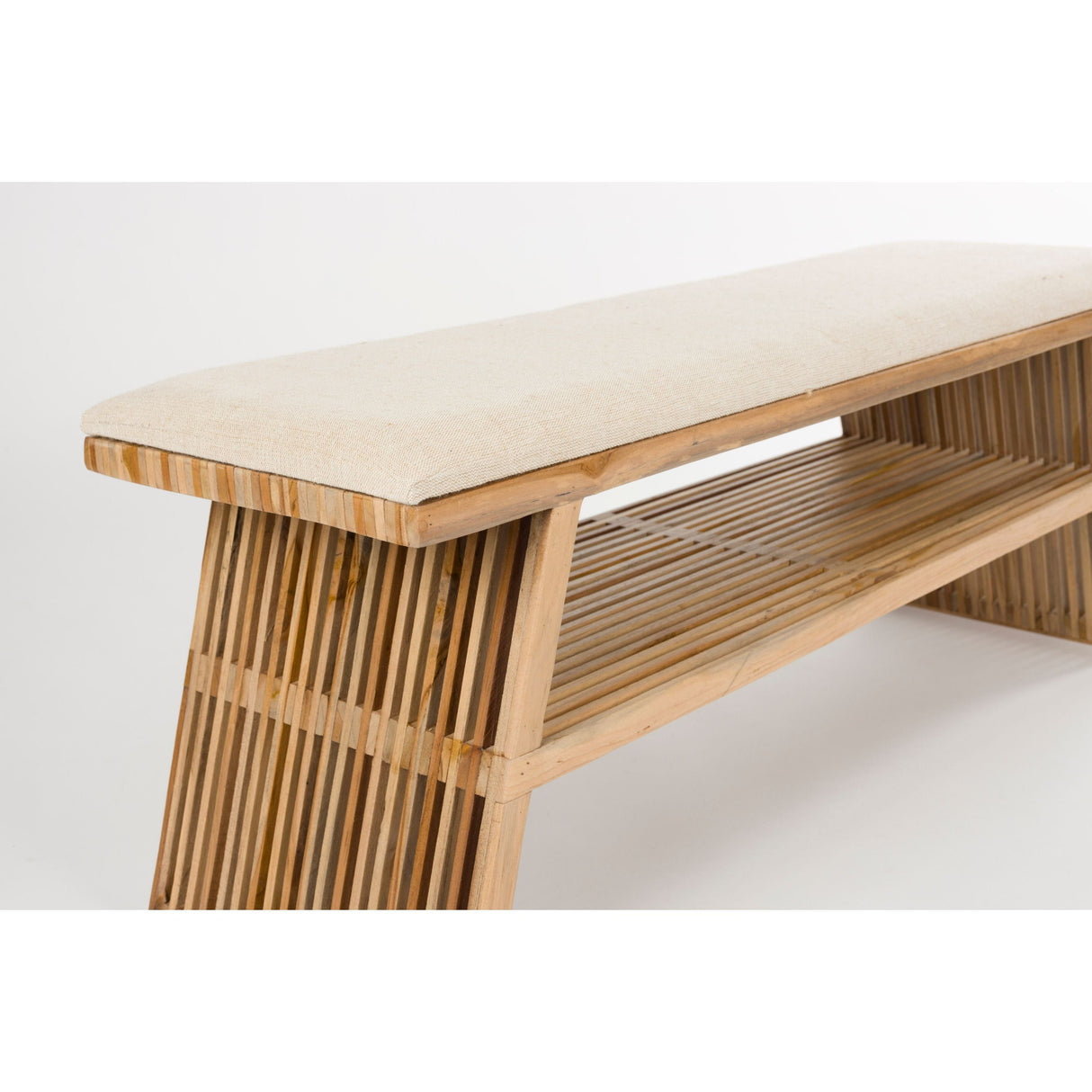  Modern furniture - Cotton Seat Teak Bench - www.oroa.com | Oroa.com