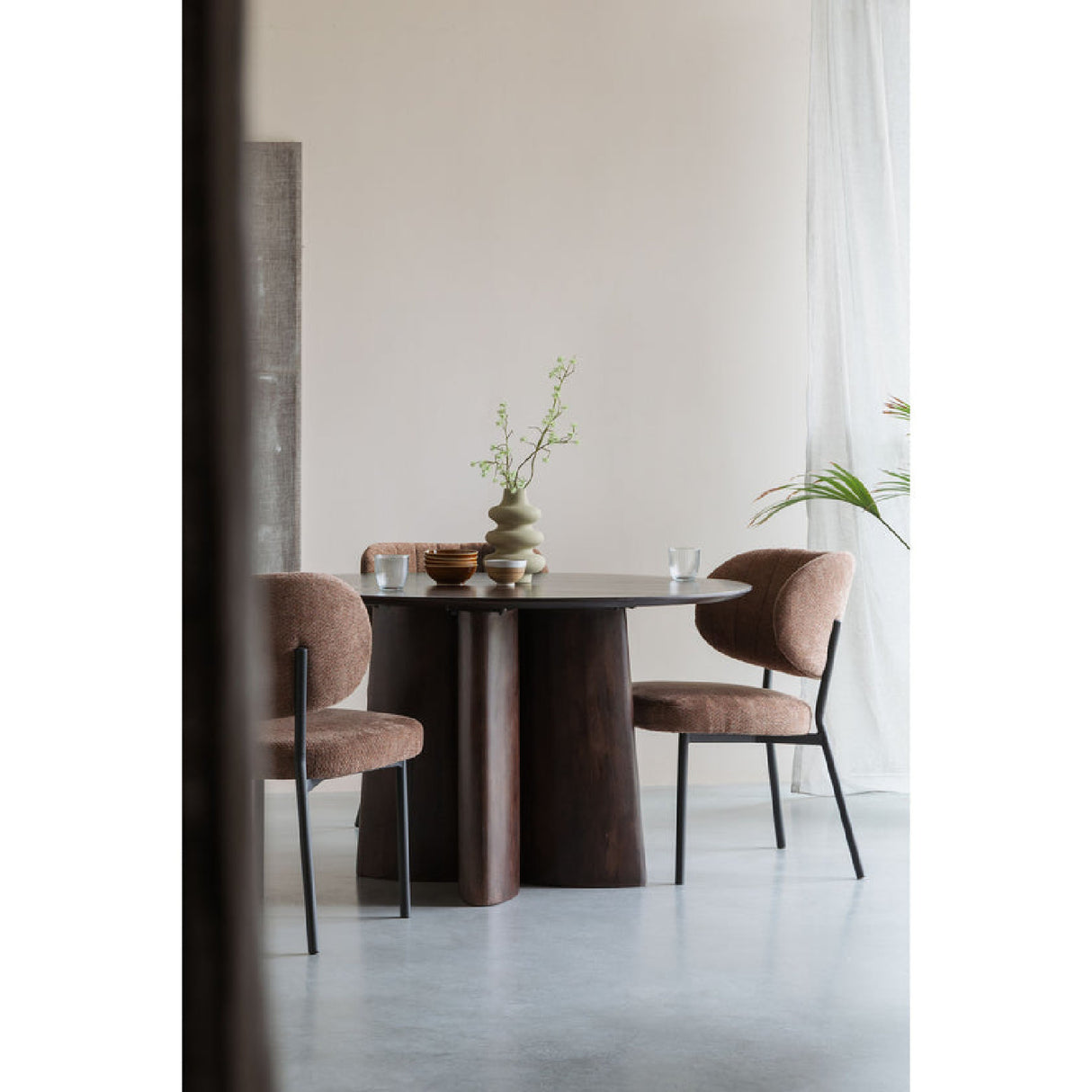   Modern furniture - Mango Wood Round Dining Table - www.oroa.com | Oroa.com