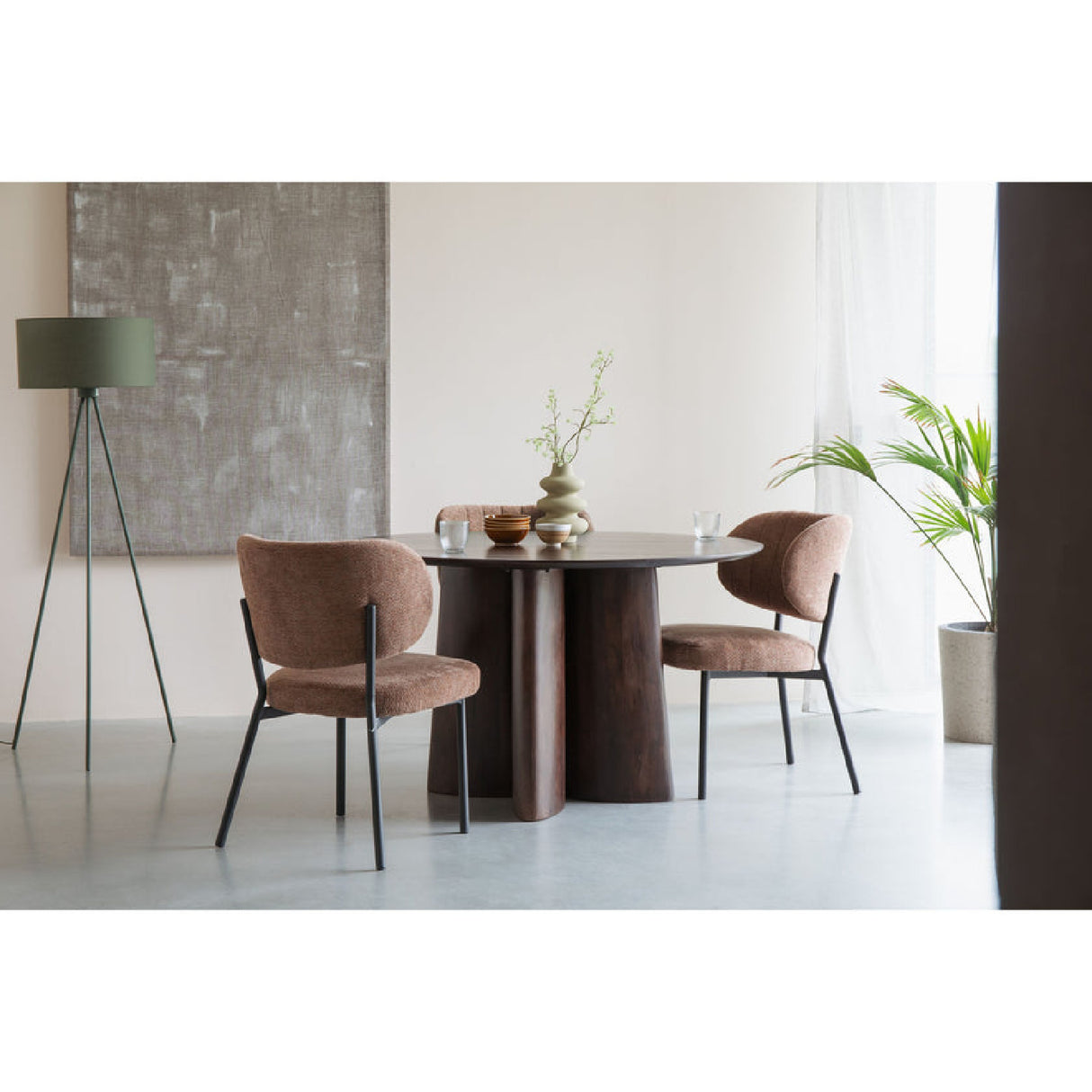   Modern furniture - Mango Wood Round Dining Table - www.oroa.com | Oroa.com