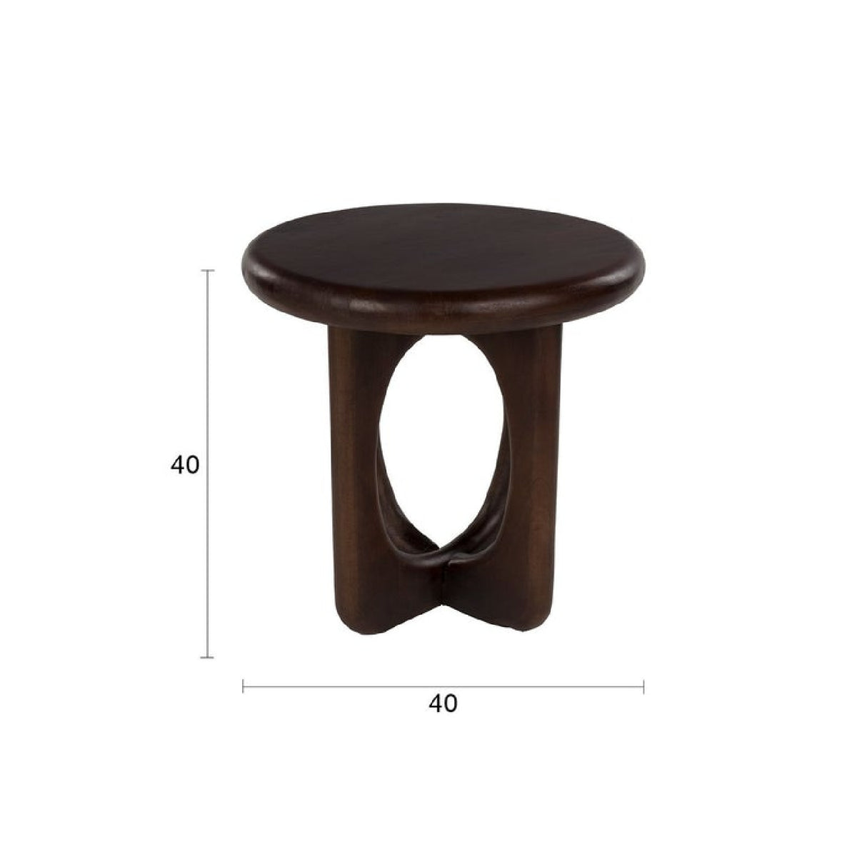   Modern furniture - Brown Mango Wood Side Table - www.oroa.com | Oroa.com