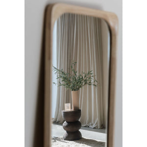   Modern furniture - Brown Wooden Fluted Side Table - www.oroa.com | Oroa.com