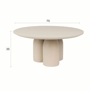   Modern furniture - Beige Round Coffee Table - www.oroa.com | Oroa.com