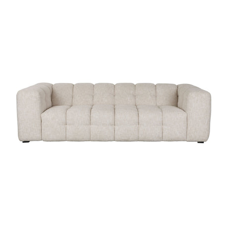   Modern furniture - Beige Linen Channel-Tufted Sofa - www.oroa.com | Oroa.com