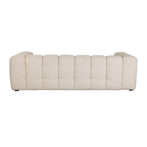   Modern furniture - Beige Linen Channel-Tufted Sofa - www.oroa.com | Oroa.com