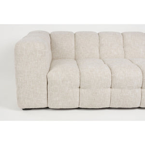   Modern furniture - Beige Linen Channel-Tufted Sofa - www.oroa.com | Oroa.com