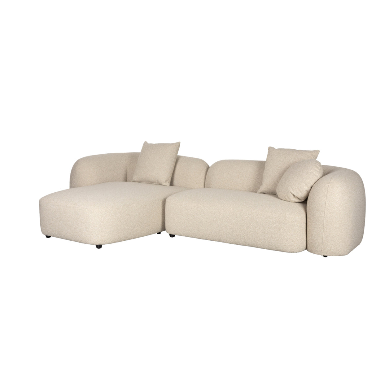   Modern furniture - Beige Sofa with Chaise Lounge - www.oroa.com | Oroa.com