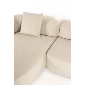   Modern furniture - Beige Sofa with Chaise Lounge - www.oroa.com | Oroa.com
