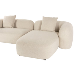   Modern furniture - Beige Sofa with Chaise Lounge - www.oroa.com | Oroa.com