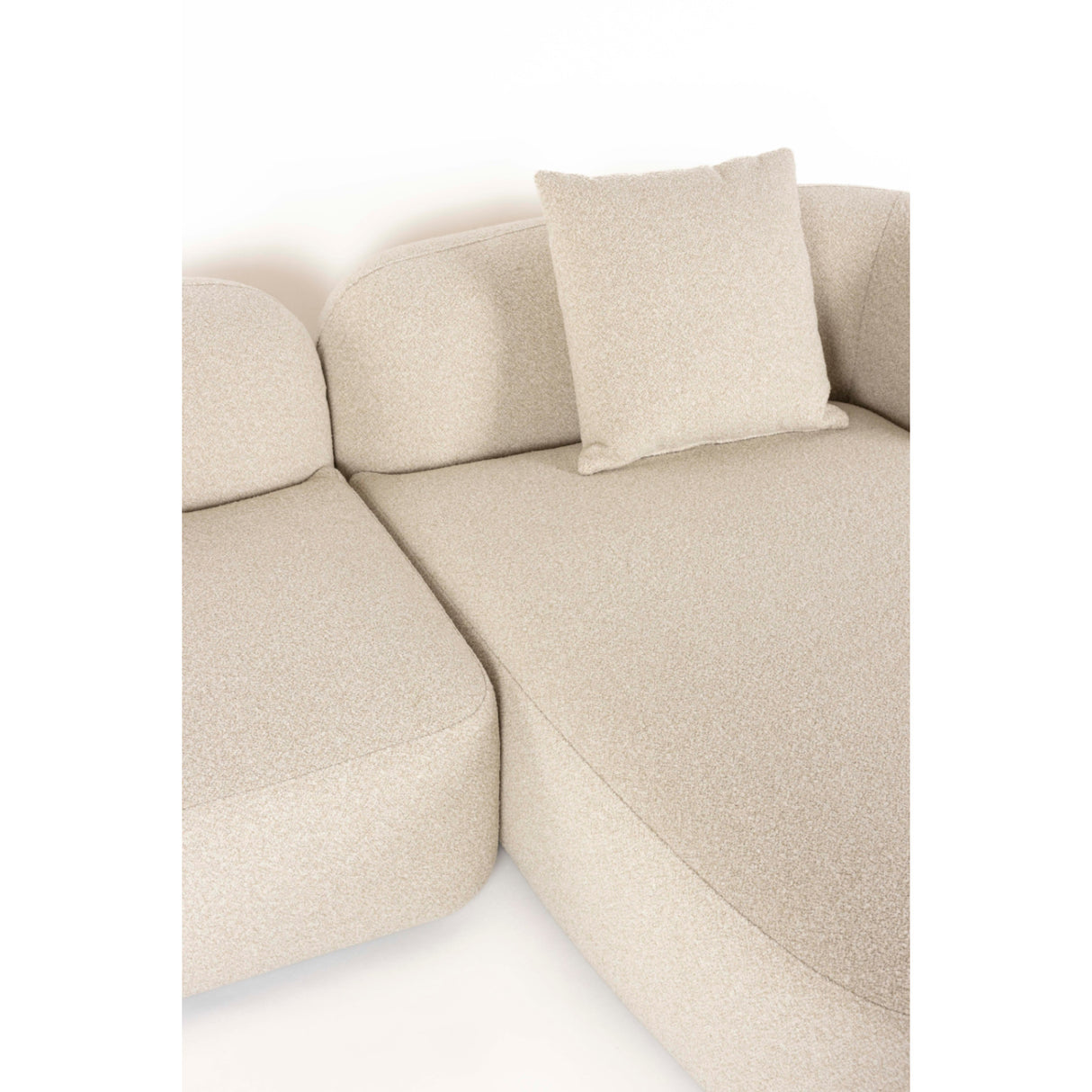   Modern furniture - Beige Sofa with Chaise Lounge - www.oroa.com | Oroa.com