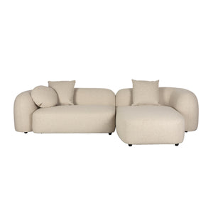   Modern furniture - Beige Sofa with Chaise Lounge - www.oroa.com | Oroa.com