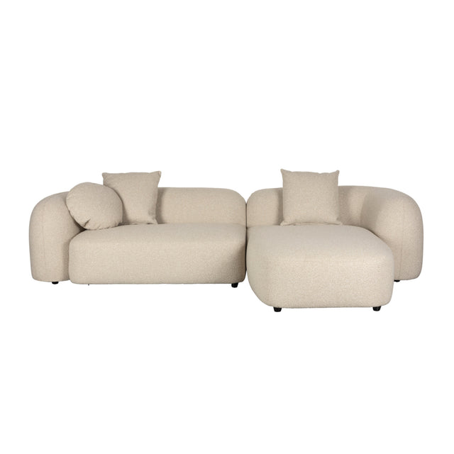 Modern furniture - Beige Sofa with Chaise Lounge - www.oroa.com