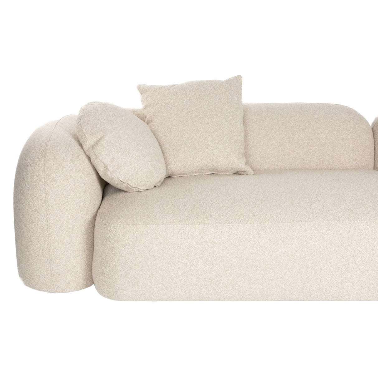   Modern furniture - Beige Sofa with Chaise Lounge - www.oroa.com | Oroa.com
