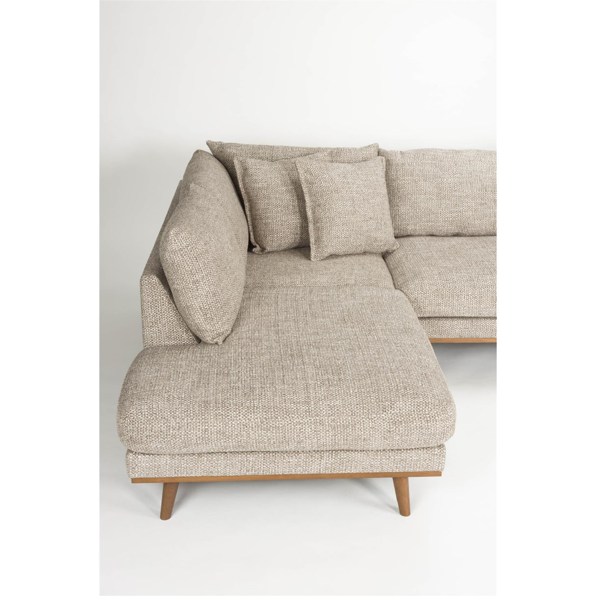   Modern furniture - Brown Fabric Sectional Sofa - www.oroa.com | Oroa.com