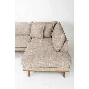   Modern furniture - Brown Fabric Sectional Sofa - www.oroa.com | Oroa.com