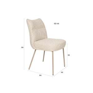   Modern furniture - Upholstered High-Back Dining Chairs (2) - www.oroa.com | Oroa.com