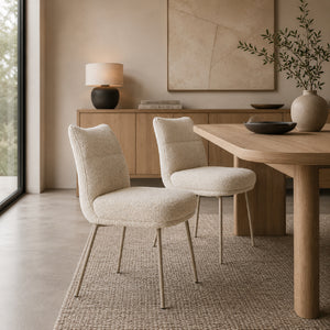   Modern furniture - Upholstered High-Back Dining Chairs (2) - www.oroa.com | Oroa.com