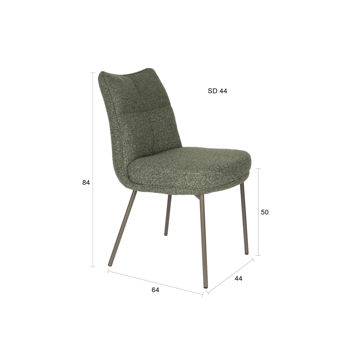   Modern furniture - Upholstered High-Back Dining Chairs (2) - www.oroa.com | Oroa.com