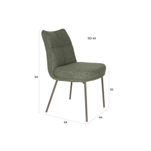   Modern furniture - Upholstered High-Back Dining Chairs (2) - www.oroa.com | Oroa.com