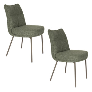   Modern furniture - Upholstered High-Back Dining Chairs (2) - www.oroa.com | Oroa.com