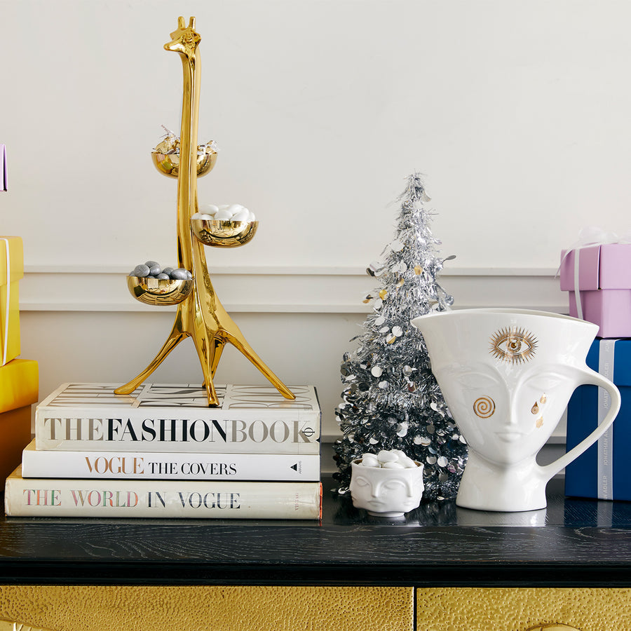 Gilded Porcelain Pitcher | Jonathan Adler Giuliette | Oroa.com