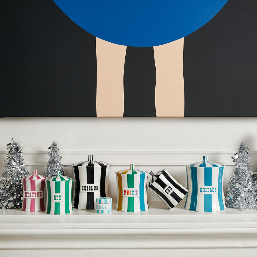 Multicolored Porcelain Canister | Jonathan Adler Vice Pride | Oroa.com