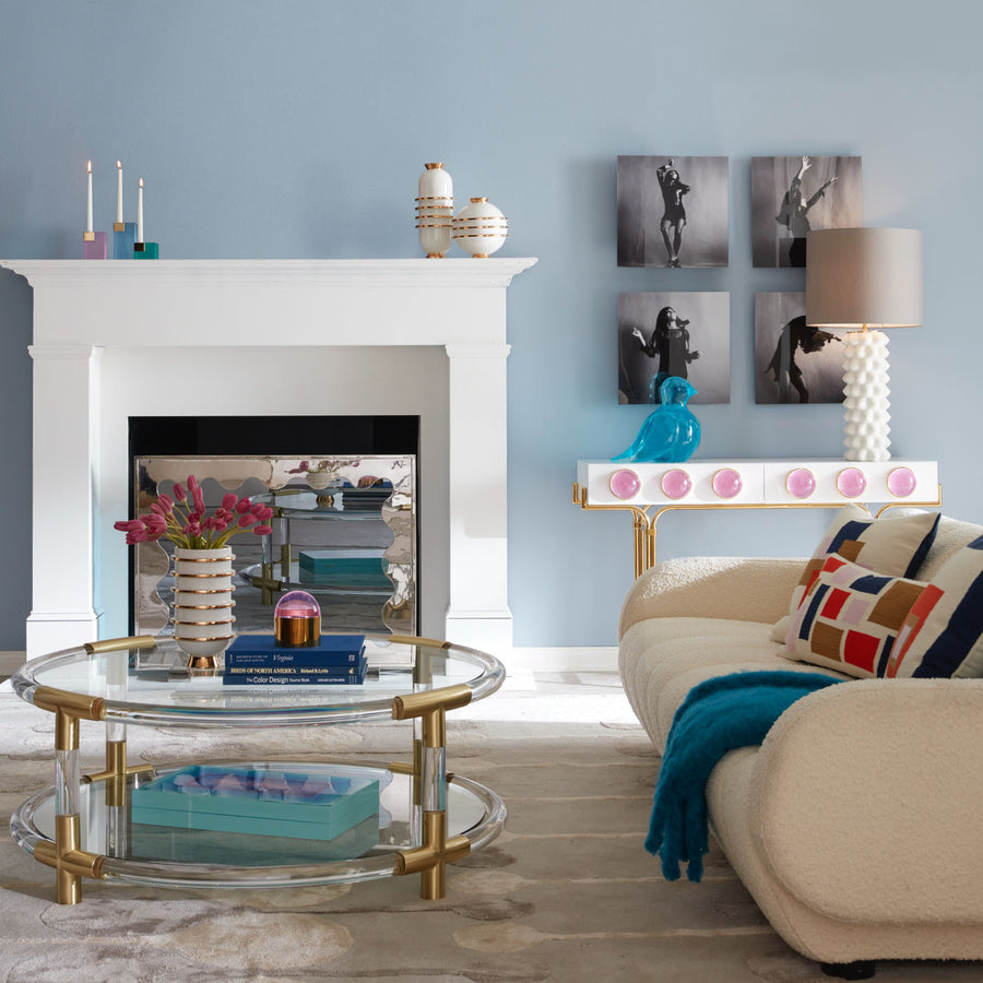 Pink Cabochons 2-Drawer Console | Jonathan Adler | Oroa.com