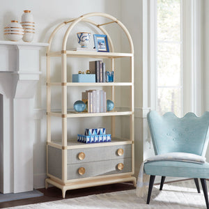 Arched Mahogany Shelf Cabinet | Jonathan Adler Siam | Oroa.com