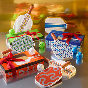 Serpent Print Pickleball Set | Jonathan Adler Eden