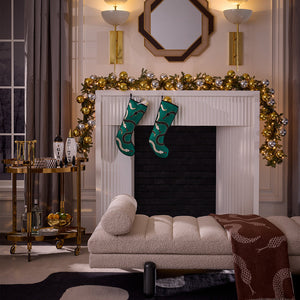 White Channeled Bouclé Daybed | Jonathan Adler Aspen | Oroa.com