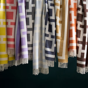Baby Alpaca Fringed Throw | Jonathan Adler Nixon | Oroa.com