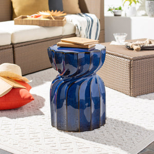   Twisted Hourglass Ceramic Garden Stool | Oroa.com