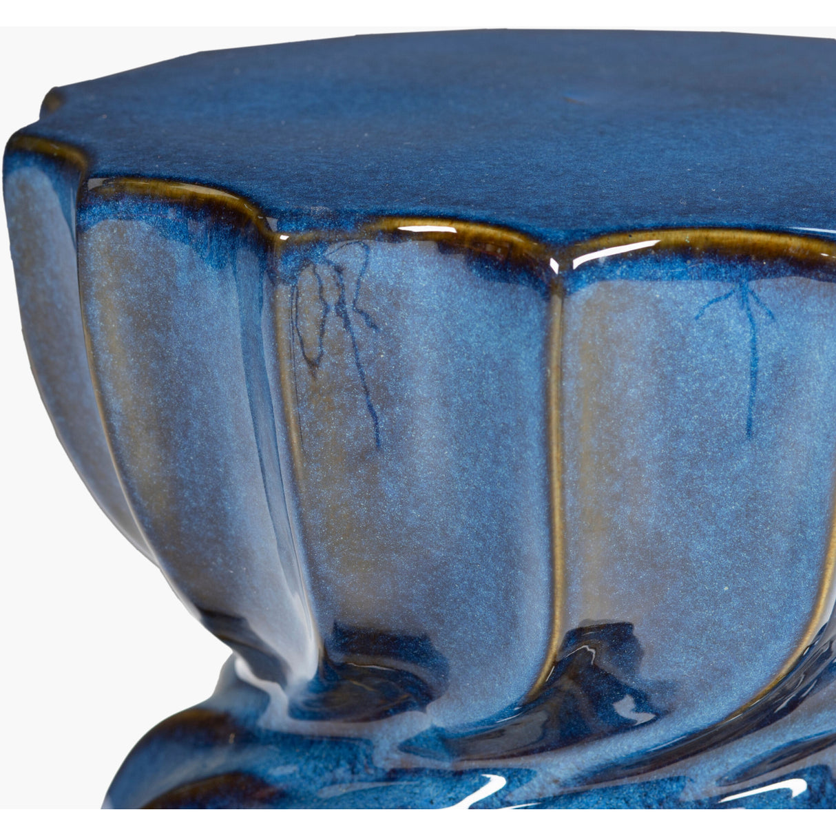   Twisted Hourglass Ceramic Garden Stool | Oroa.com