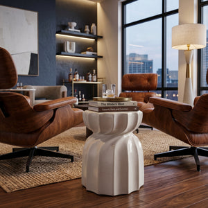   Twisted Hourglass Ceramic Garden Stool | Oroa.com