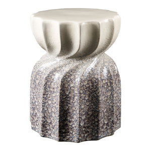   Twisted Hourglass Ceramic Garden Stool | Oroa.com