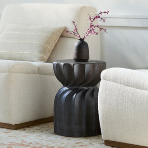   Twisted Hourglass Ceramic Garden Stool | Oroa.com