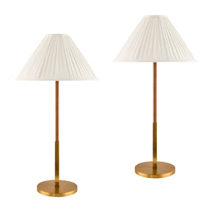   White Cotton Accent Table Lamps (2) | Oroa.com