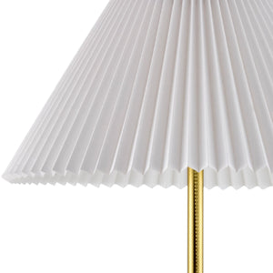   White Cotton Pleated Table Lamp | Oroa.com