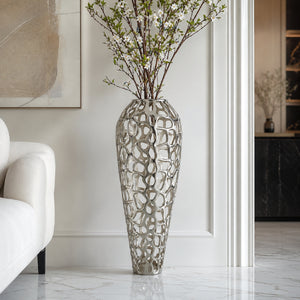   Modern European furniture - Openwork Aluminum Vase - www.oroa.com | Oroa.com