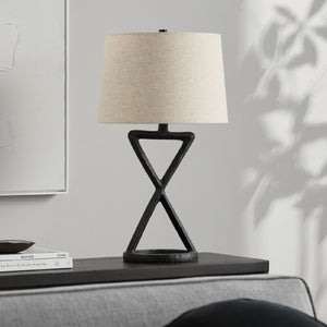  Crisscross Aluminum Accent Table Lamp | Oroa.com
