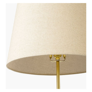   Cream Linen Accent Floor Lamp | Oroa.com