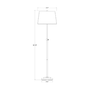  Cream Linen Accent Floor Lamp | Oroa.com