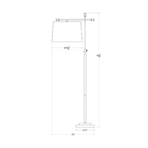   Ivory Linen Accent Floor Lamp | Oroa.com