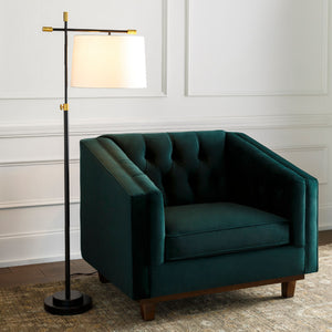   Ivory Linen Accent Floor Lamp | Oroa.com