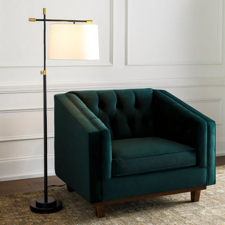   Ivory Linen Accent Floor Lamp | Oroa.com