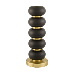   Black Wooden Seagrass Table Lamp | Oroa.com