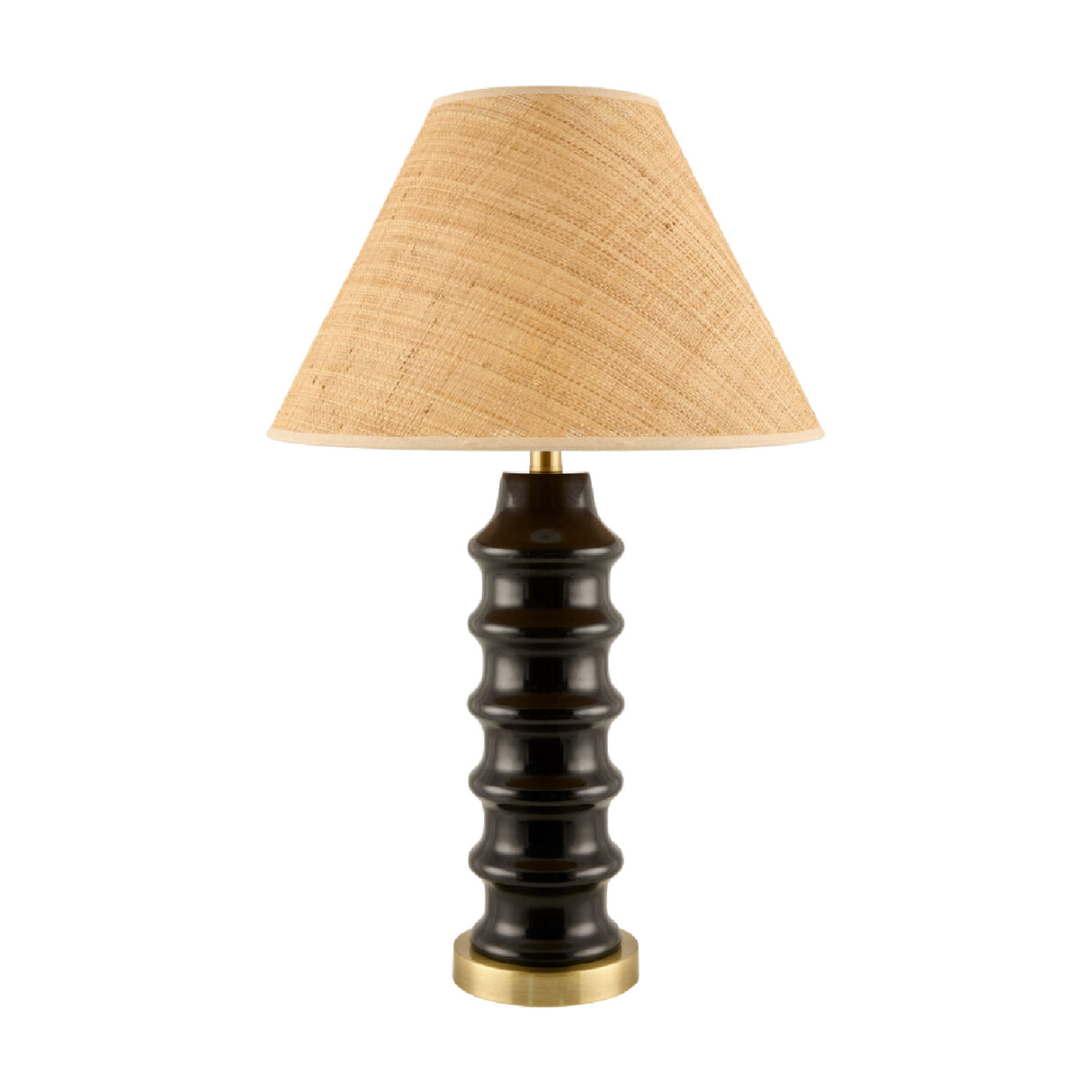  Modern European furniture - Black Ceramic Seagrass Table Lamp - www.oroa.com | Oroa.com