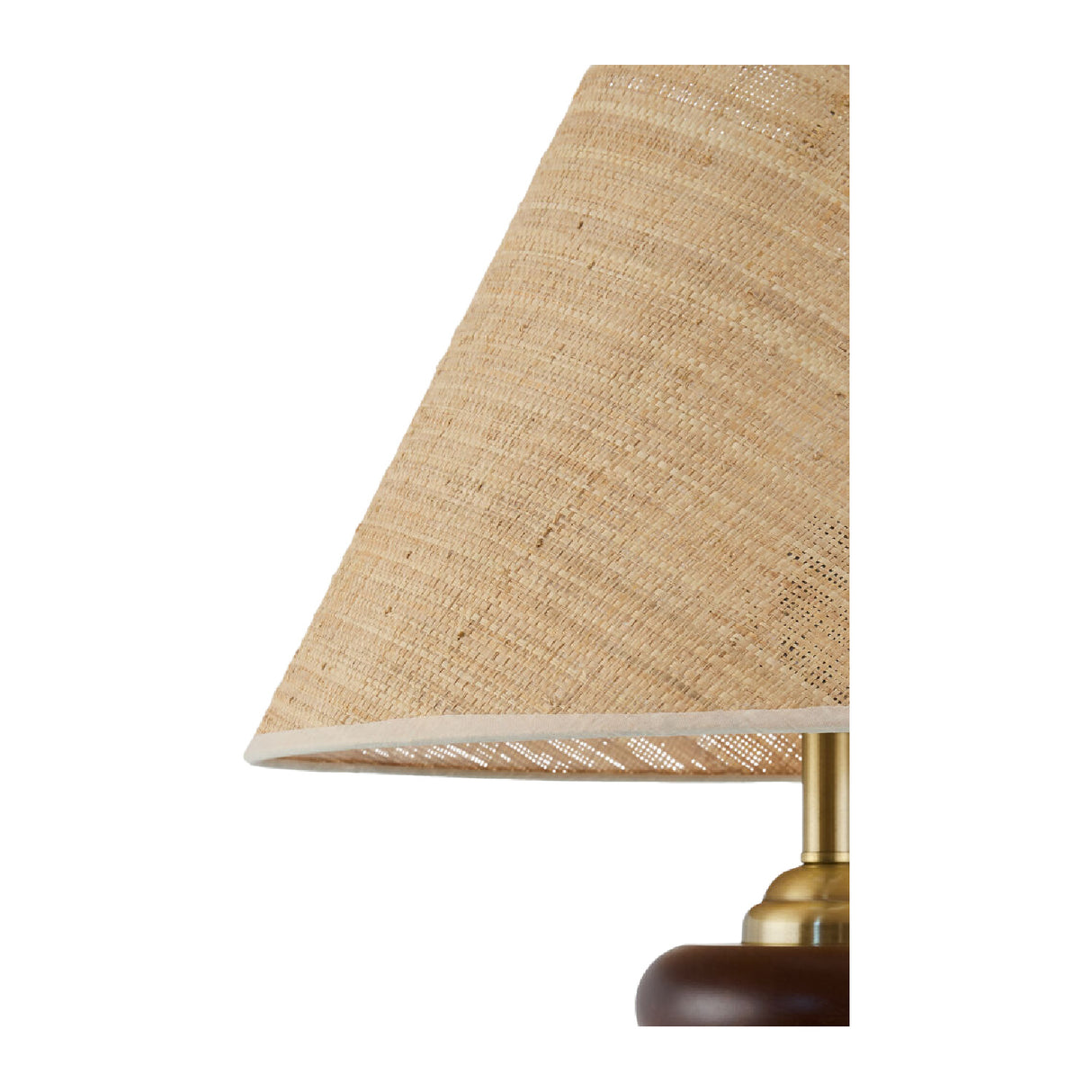   Brown Wooden Seagrass Table Lamp | Oroa.com