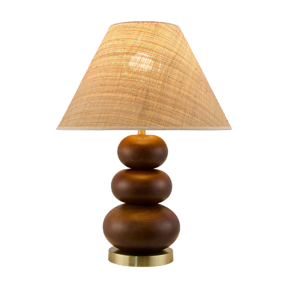   Brown Wooden Seagrass Table Lamp | Oroa.com