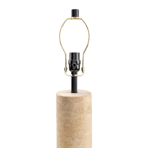   Beige Travertine Accent Table Lamp | Oroa.com